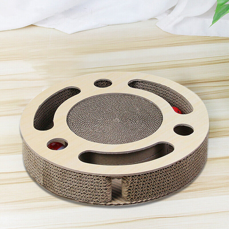 3-In-1 Cat Scratcher Pad With Bell Ball - Interactive Toy & Corrugated Scratching Board